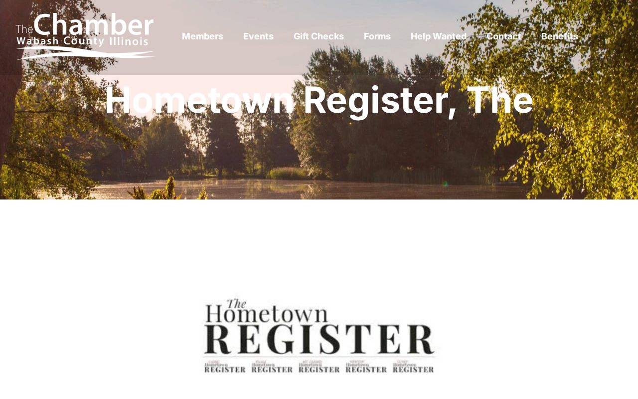 Wabash County Chamber listing for Hometown Register and The Weekender