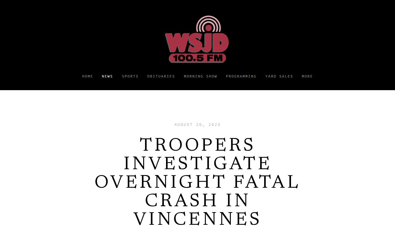 WSJD page with a dated Wabash County sheriff arrest roundup
